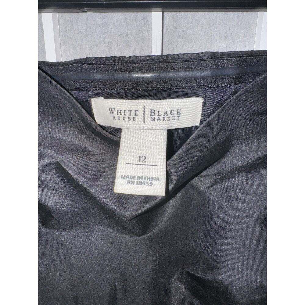 White House Black Market Women's 12 Lace Overlay Strapless Cocktail Party Dress - Picture 4 of 4